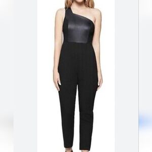 BCBGeneration one sleeve jumpsuit size 4 black